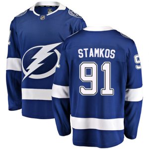 Herren Tampa Bay Lightning Eishockey Trikot Steven Stamkos #91 Breakaway Blau Fanatics Branded Heim